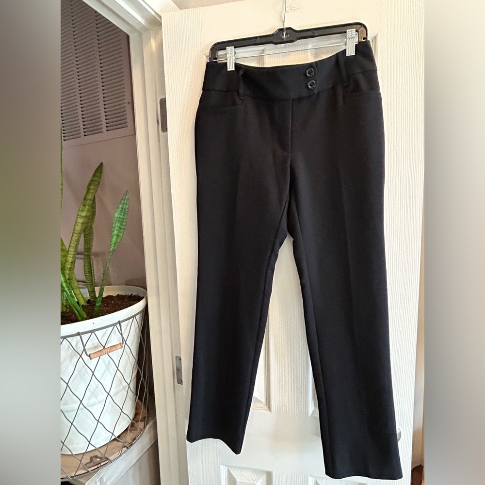 Rafaella Petite Black Trouser Career Attire Business Pants Sz 4P